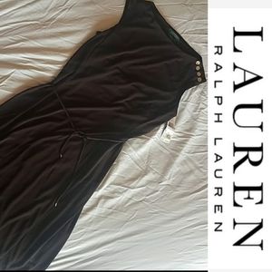 Ralph Lauren chocolate modal knit dress sz 12 new